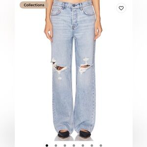 GRLFRND Light Blue Distressed Jeans